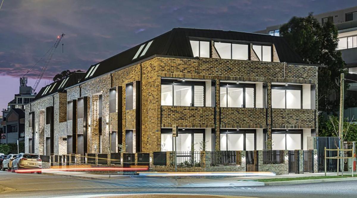 Contemporary build-to-rent apartment complex with professional management facilities and durable finishes